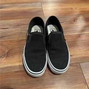 Vans Black Slip-On Sneakers
